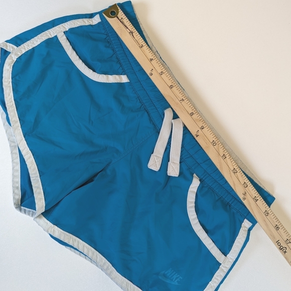Nike Dri-Fit Jogger Running Shorts Teal & White - Picture 4 of 5